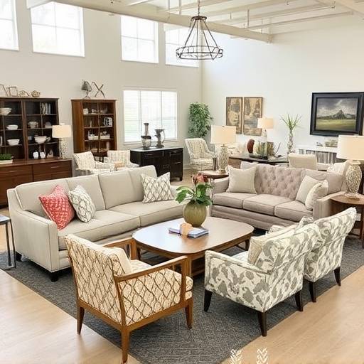 Interior of Soft Haven showroom, showcasing a variety of custom sofas and chairs